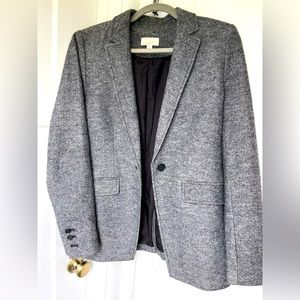 LOFT menswear style blazer in black/white